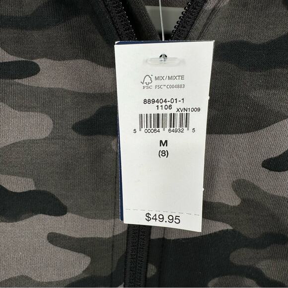 Gap Fit Kids Camouflage Full Zip Hoodie Size M - Picture 3 of 6